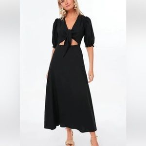 Black Addie Maxi cut-out dress Tuckernuck